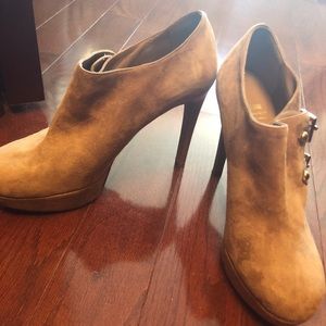 Moschino suede booties